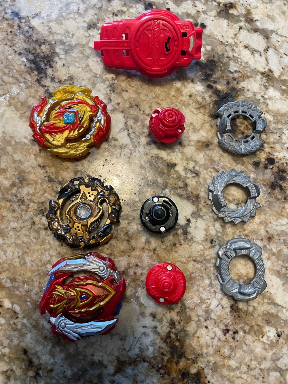 Beyblades lot of 3